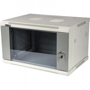 Шкаф настенный серии Pro, 27U 600x600, стеклянная дверь