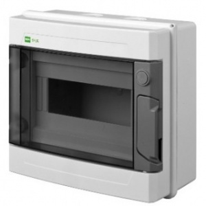 Щит навесной Elektro-Plast EP-LUX 8M дымчатая дверь IP65
