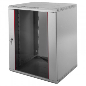 Шкаф напольный TWT 19" серии Econom, 21U 600x800, серый, дверь стекло