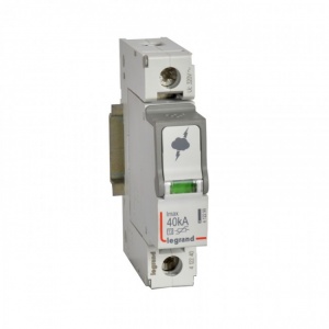 УЗИП (разрядник) Legrand T2, 1P, Imax=40кA, класс C