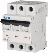 Автоматический выключатель Eaton PL6-C40/3 40A 3P тип C