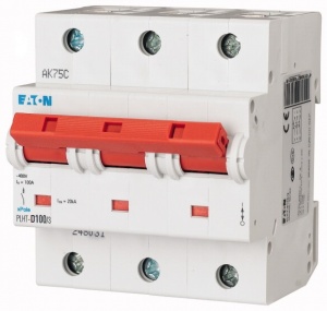 Автоматический выключатель Eaton PLHT D100/3 3P 100A тип D