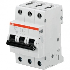 Автоматический выключатель ABB S203-B20 3P 20A тип B
