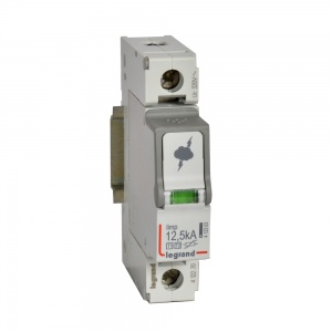 УЗИП (разрядник) Legrand T1+T2, 1P, 12.5kA(10/350мкс), 25кА(8/20мкс), класс B+C
