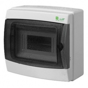 Щит навесной Elektro-Plast GALANT 8M дымчатая дверь IP65