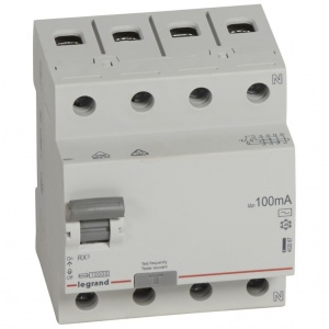 Устройство защитного отключения Legrand RX3 4P 25A 100 мА тип AC