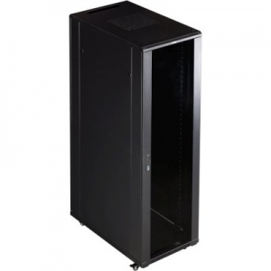 Шкаф TWT 19" Business Advanced, 47U 600x600, без дверей, с боковыми стенками, черный