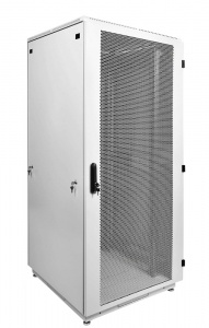 Шкаф телекоммуникационный напольный 42U (600x1000) дверь перфорированная