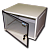 Шкаф настенный серии Pro, 3-секционный, 6U 600x600, стеклянная дверь